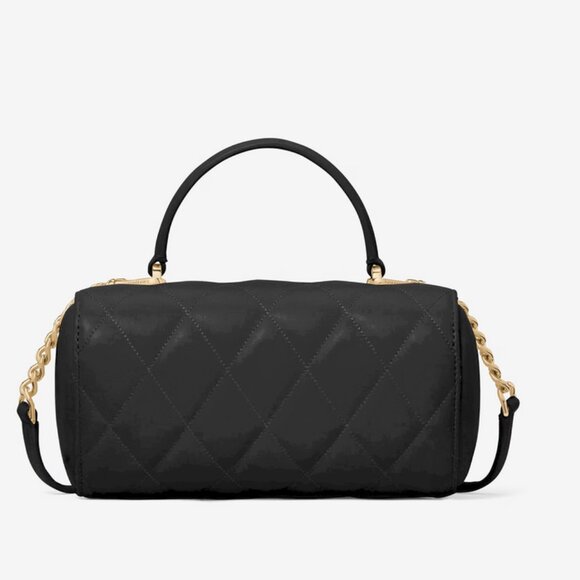 Kate Spade Heart 3D Barrel Quilted Crossbody - Black - Love Shack KK175 - Picture 9 of 10